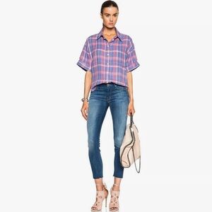 MOTHER Denim Looker Ankle Fray Sz 29 Wash: Wicked Games
